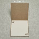 Kartka ślubna - drewniane dekoracje, pudełko - MP1W1W1 - wkładka na życzenia nr 1