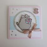 Kartka na urodziny kotek Pusheen - Kartka na urodziny kotek Pusheen