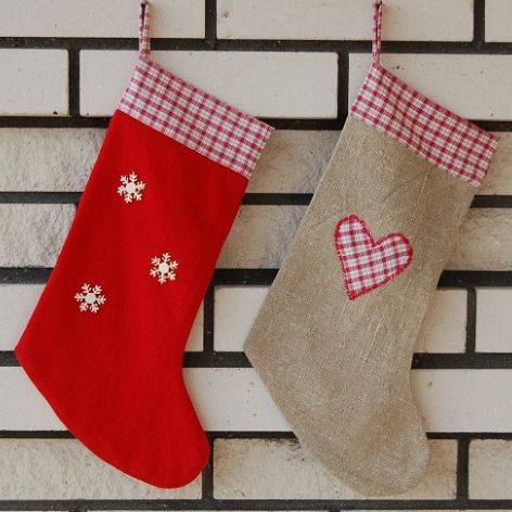 Czerwona skarpeta świąteczna