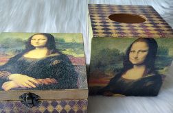 komplet: szkatułka i chustecznik (Mona Lisa)