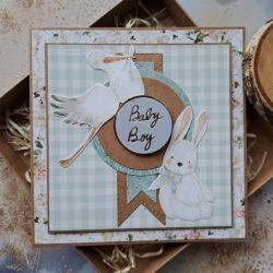 Kartka na baby shower chłopca (w pudełku) 1