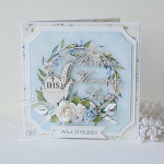 Pamiątka I Komunii Świętej "Blue & Cream" v.7 - nien5u