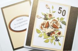 Kartka URODZINOWA w brązach