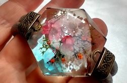 Impresja - bransoletka z żywicy