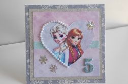 Kartka urodzinowa Kraina Lodu Anna i Elsa