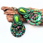 Green Masai kolczyki sutasz - 