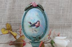 Pisanka dekoracyjna Romantyczny Ptaszek w stylu vintage