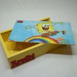 Pudełko na kredki lub pisaki SpongeBob Kanciastoporty - pudełko i wieczko