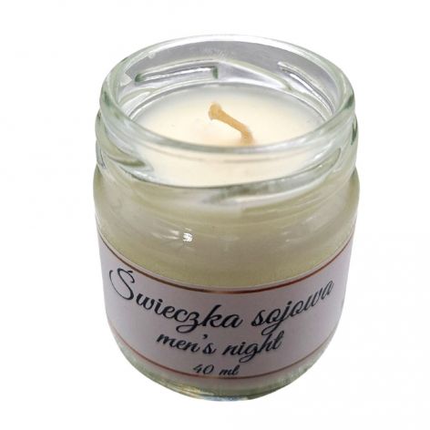 Świeczka Sojowa dla Mężczyzn MEN’S NIGHT – 40 ml, Ręcznie Robiona