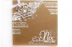 eko Kartka świąteczna z dzwoneczkiem i ze śnieżynką