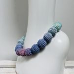 Korale szydełkowe naszyjnik boho handmade 6 - korale ręcznie robione