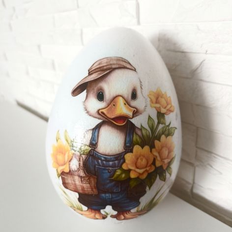 Jajko styropianowe 15 cm Kaczątko