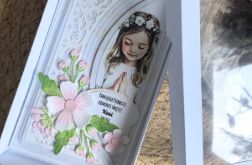 188,Kartka na komunię w pudełku dla dziewczynki