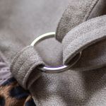 Patchworkowy plecak z klapą panterka - 