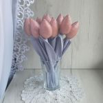 Tulipany glamour błyszczące róż na prezent - 