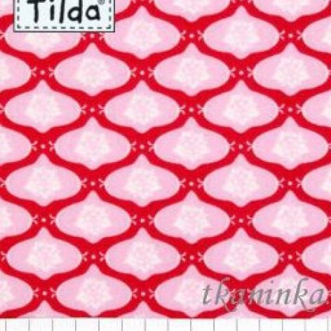*t* TILDA BELLA RED oryginalny materiał od 25cm