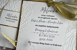 Zaproszenie na roczek w kieszonce