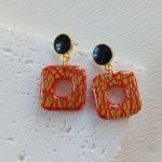 "Elektra II" - kolczyki z gliny polimerowej. - lekkie, wygodne i trwałe