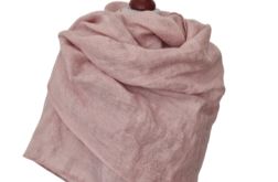 Szal szalik lniany róż Feltmondo