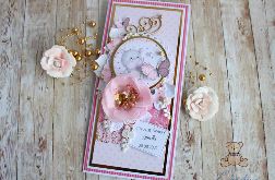 Kartka dziecięca na chrzest z Hipcią GOTOWA