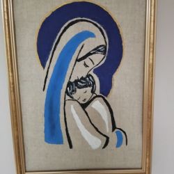 Matka Boża z Dzieciątkiem - obraz malowany