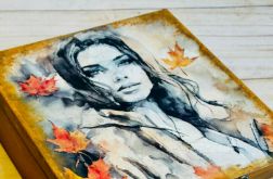 Kufer na biżuterię, z przegródkami, prezent dla niej