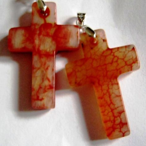 Krzyż, krzyżyk z nefrytu. Unisex