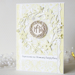 Zaproszenie komunijne z perełkami#2 - 