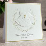 Kartka na chrzest z pudełkiem i kopertą C56 - Personalizowana pamiątka chrztu