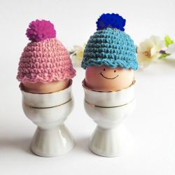 2 czapeczki na jajka