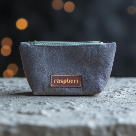 Ciemnoszara filcowa kosmetyczka mini I