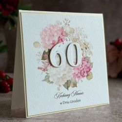 Kartka na 60 urodziny z personalizacją, BH 75