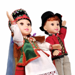 Lalki Ludowe w Strojach Kurpiowskich Kurpie - Bok