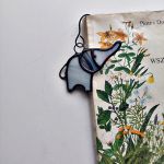 zakładka do książki słoń Teo , witraż - witraż słoń
