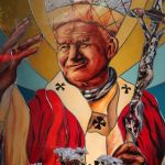 Witraż portret - Św.Papeż Jan Paweł II