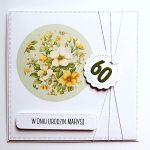 Elegancka ręcznie robiona kartka na urodziny - Kartka urodzinowa handmade z liczbą