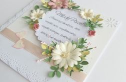 ŚLUBNE Marzenie - kartka w pudełku