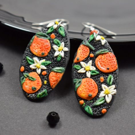 Kolczyki "pomarańcze"