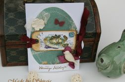 Kartka wielkanocna- bordo rezerwacja