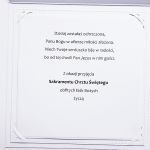 Kartka na Chrzest ręcznie robiona z aniołkiem - Personalizowana kartka handmade na chrzest