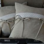 Rustykalne lniane poszewki na poduszki - 