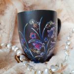 Noc Świętojańska kubek wewnętrznego światła świetliki rękodzieło - ręcznie malowane