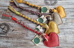 Zabawka dla psa, musztardowe serce, Zabawka ze skóry naturalnej, szarpak, akcesoria dla psa