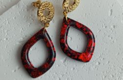 "Carnaval" no.1 - kolczyki z gliny polimerowej.