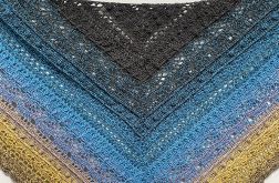 Chusta szydełkowa ombre SisLove ręcznie robiona