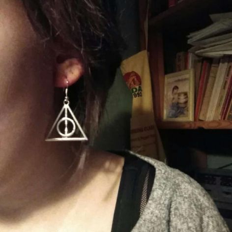 Kolczyki Insygnia Śmierci, Harry Potter.