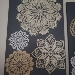 Panel ścienny, szydełkowy obraz cz.2