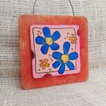 Obrazek na drewnie Cheerful Flowers - obrazek na drewnie 2