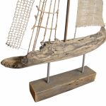 Żaglowiec, statek ze starego drewna /10/ rękodzieło, handmade - 