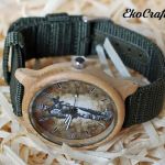 Drewniany zegarek militarny - 